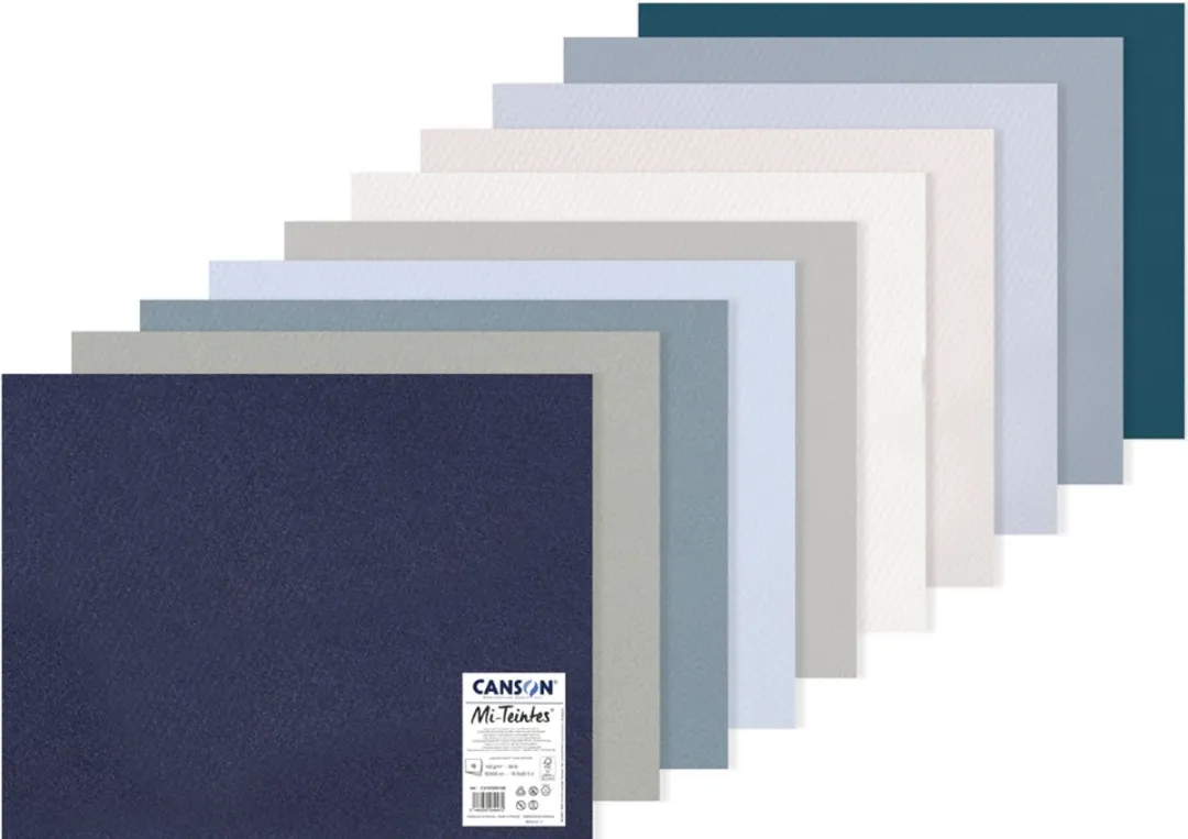 Canson Mi-Teintes Tekenpapier 10 Stuks - 500x650mm - Koude tinten