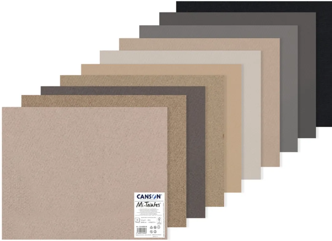 Canson Mi-Teintes Tekenpapier 10 Stuks - 500x650mm - Koude tinten