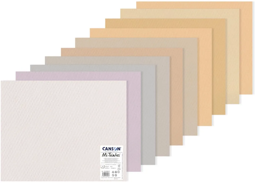 Canson Mi-Teintes Tekenpapier 10 Stuks - 500x650mm - Koude tinten