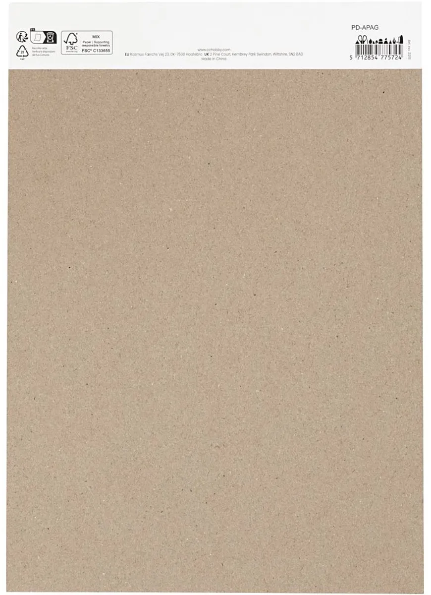 Creativ Company Aquarelpapier A4 - 15 Vel Zwart