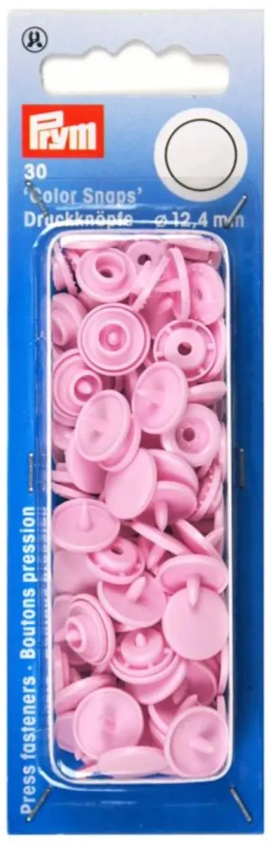 Prym Drukknoop ColorSnaps 12,4mm Roze - 30 Stuks