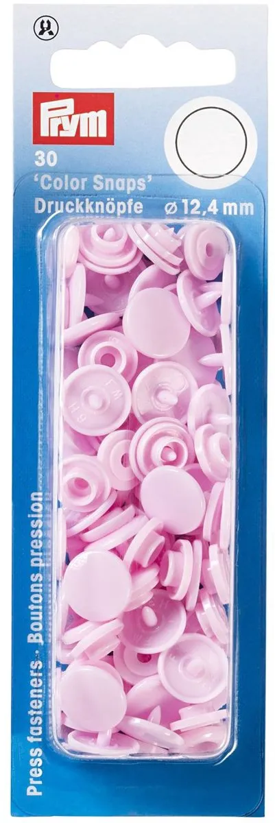 Prym Drukknoop ColorSnaps 12,4mm Roze - 30 Stuks