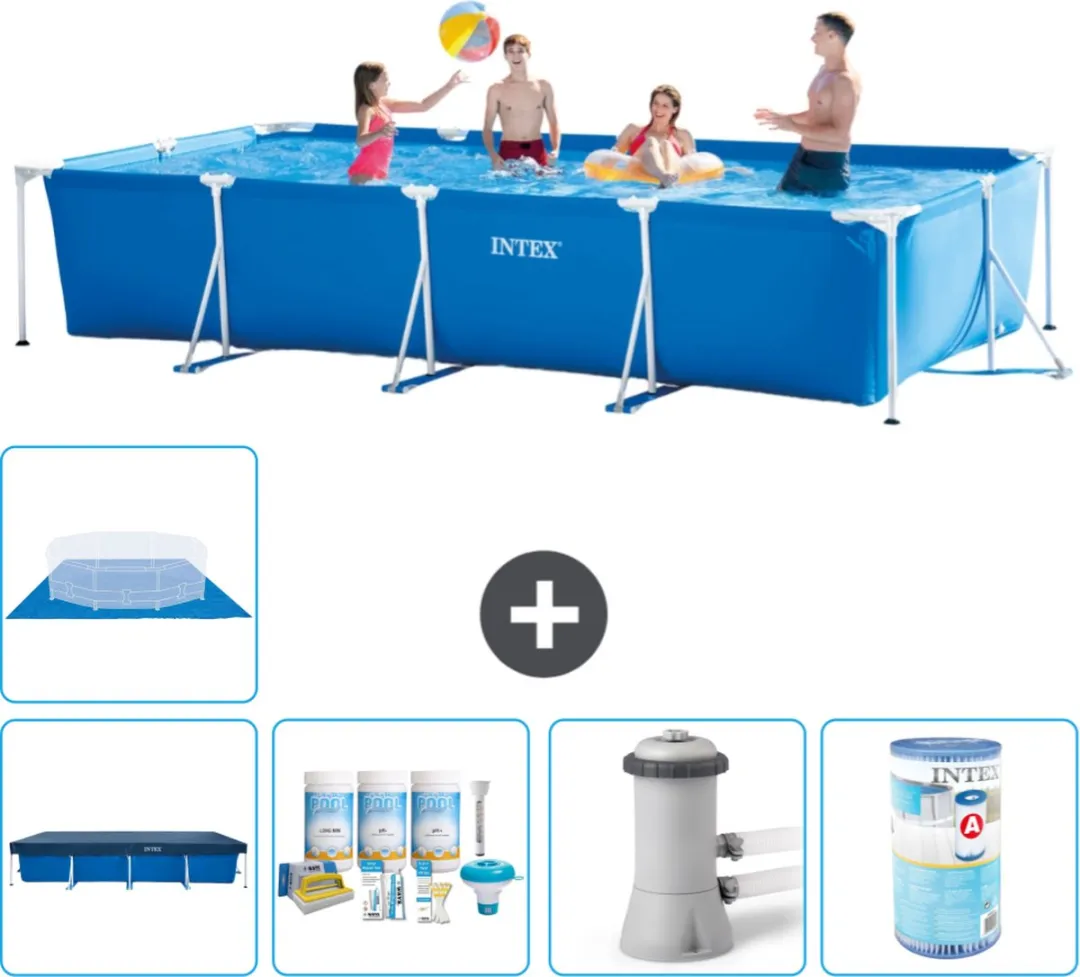 Intex Rechthoekig Frame Zwembad 450x220x84cm