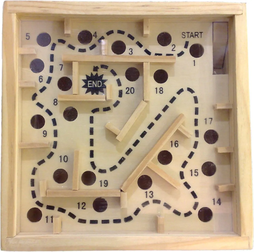 HOT Games Labyrinth Hout Blank 12,5x12,5cm