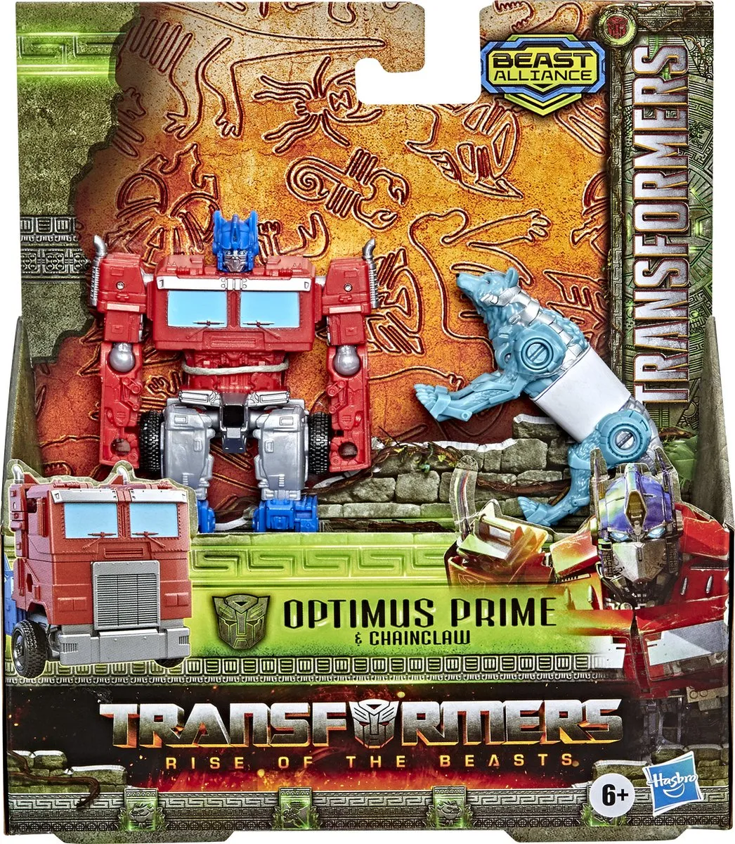 Transformers Rise of the Beasts Weaponizer Optimus Prime Actiefiguur - Multikleur