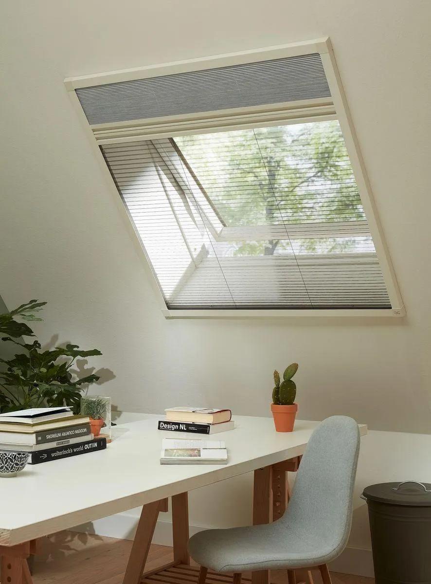 Bruynzeel Duo-Plissé S500 137x101cm - Dakraam - Wit