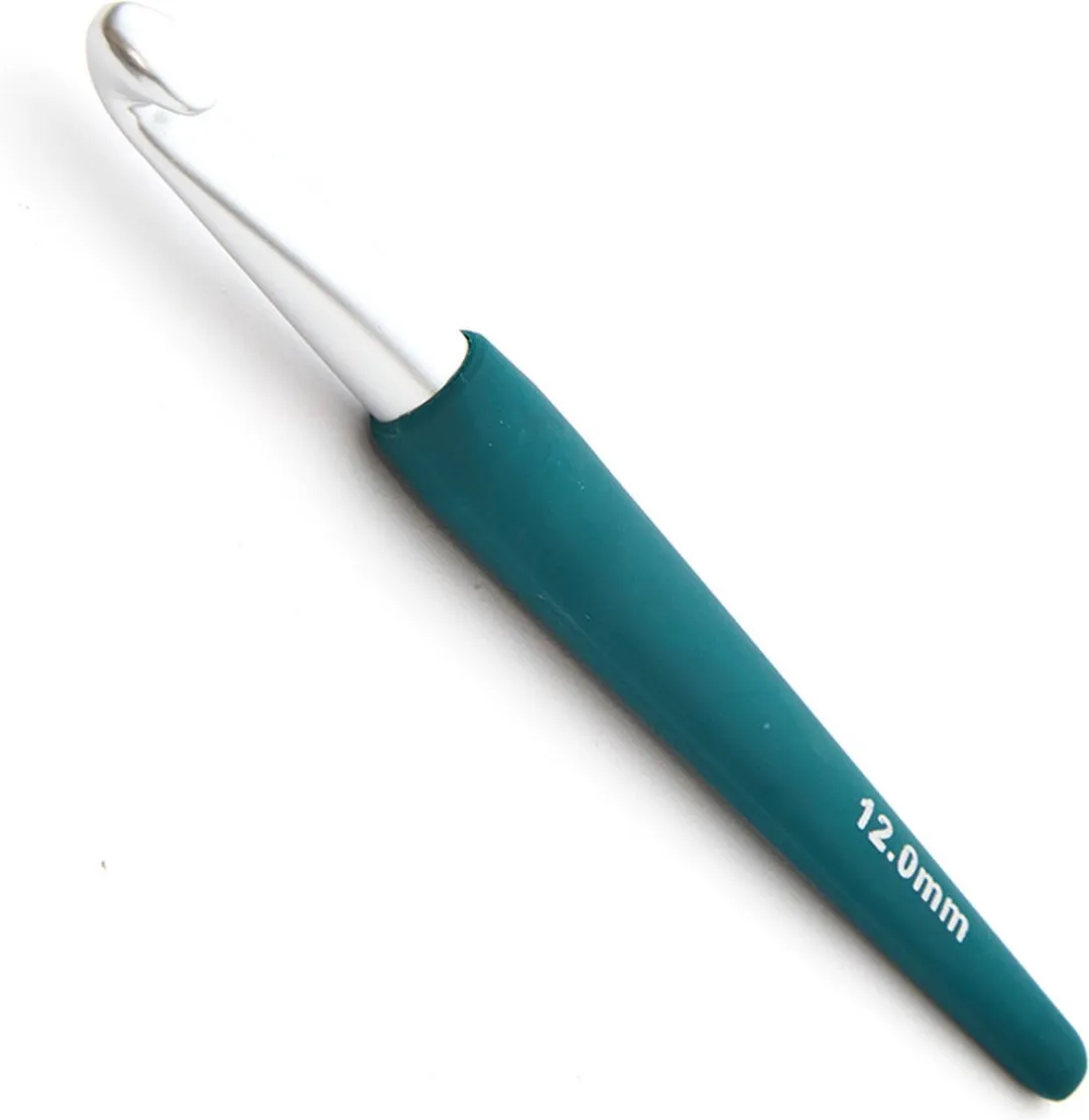 KnitPro Waves 2 Haaknaalden Softgrip - 2.00mm t/m 12.00mm - Groen Emerald