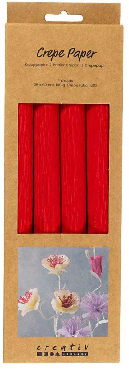 Creativ Company Crêpepapier Rood - A4