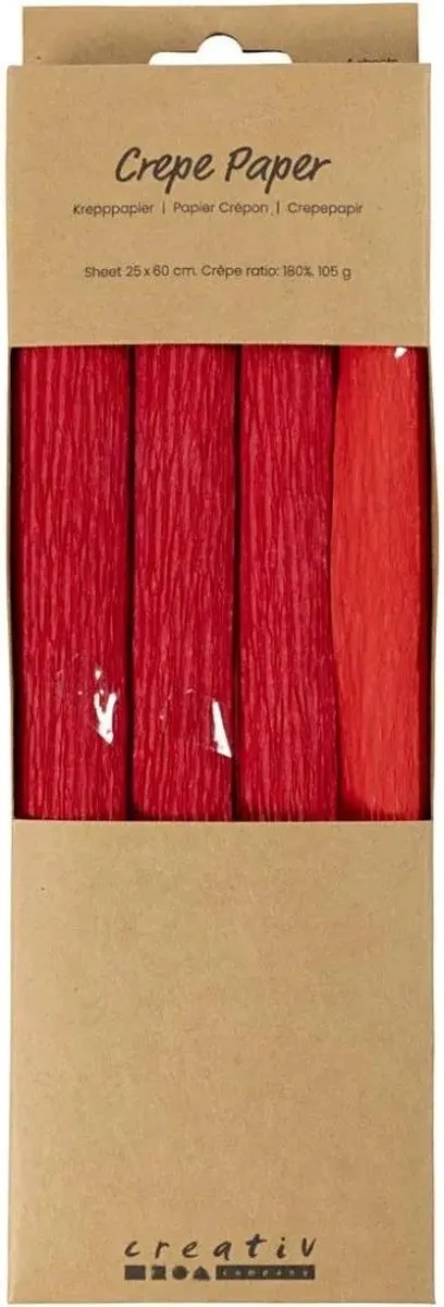 Creativ Company Crêpepapier Rood