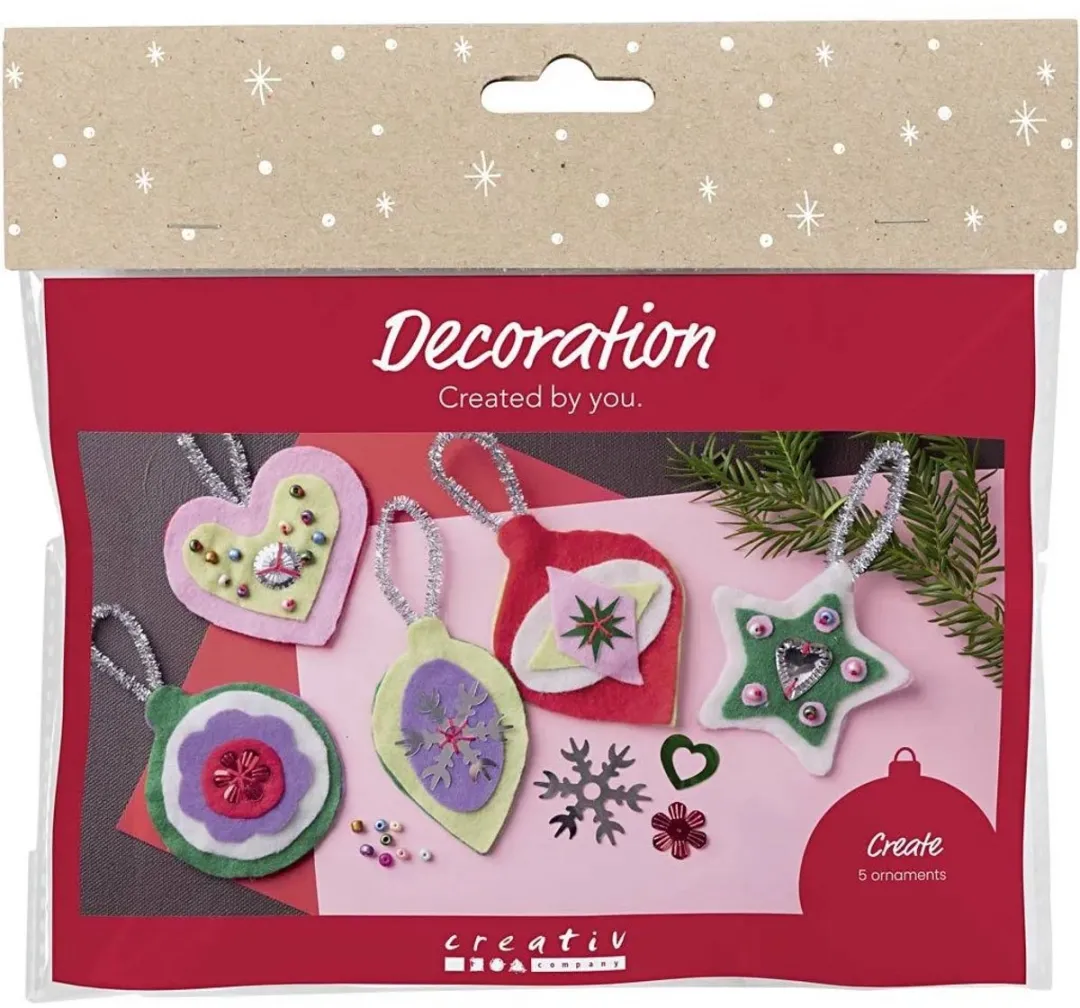 Creativ Company Mini Hobbyset Vilten Kerstdecoratie