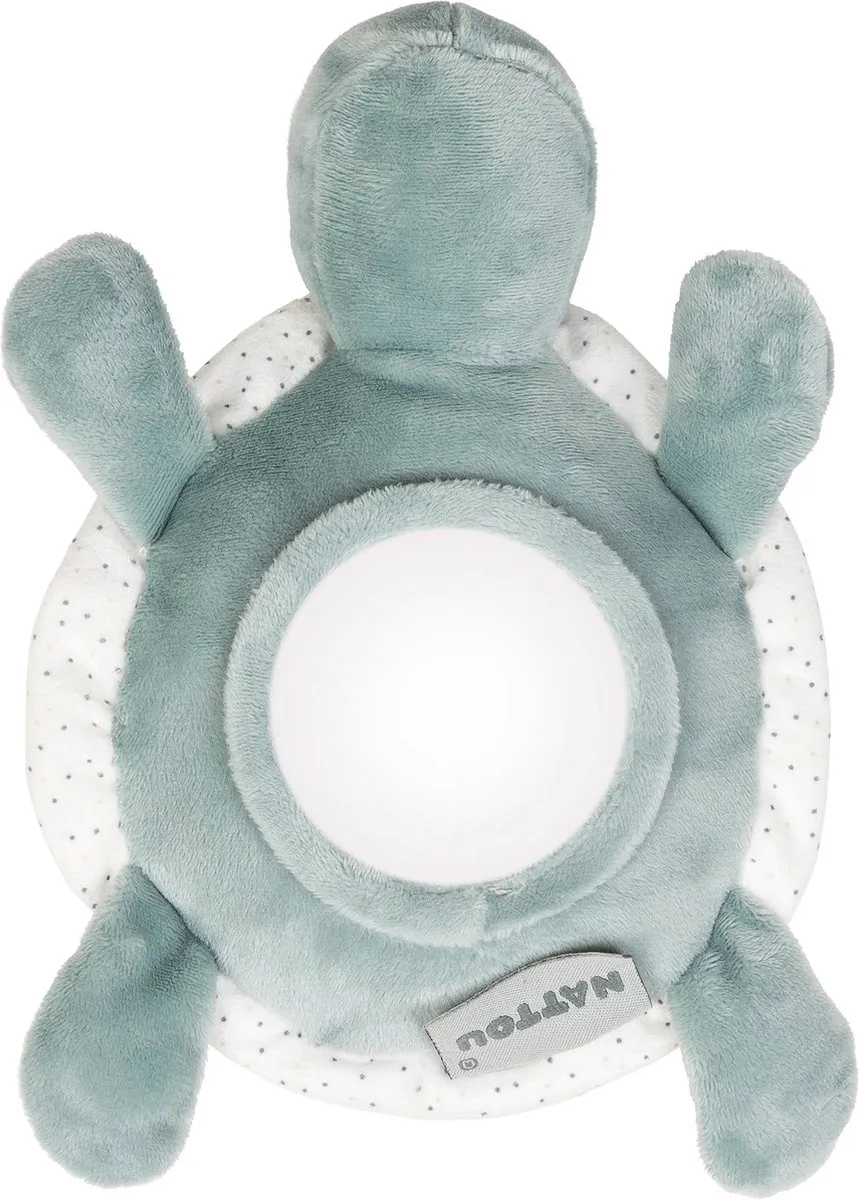 Nattou Activiteitenknuffel Schildpad Lapidou - 19cm - Groen - afbeelding 2 van 6