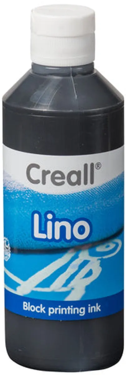 Creall Linoleumverf Zwart 250ml - 6 Stuks