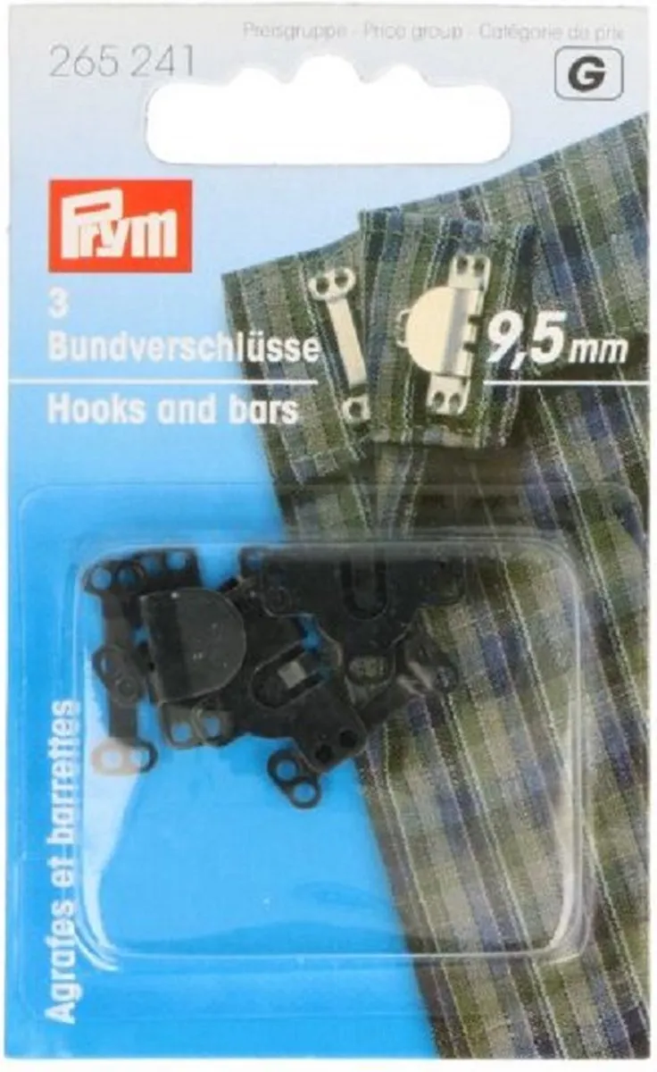 Prym Broek- en rokhaken 9,5mm - 3 Stuks