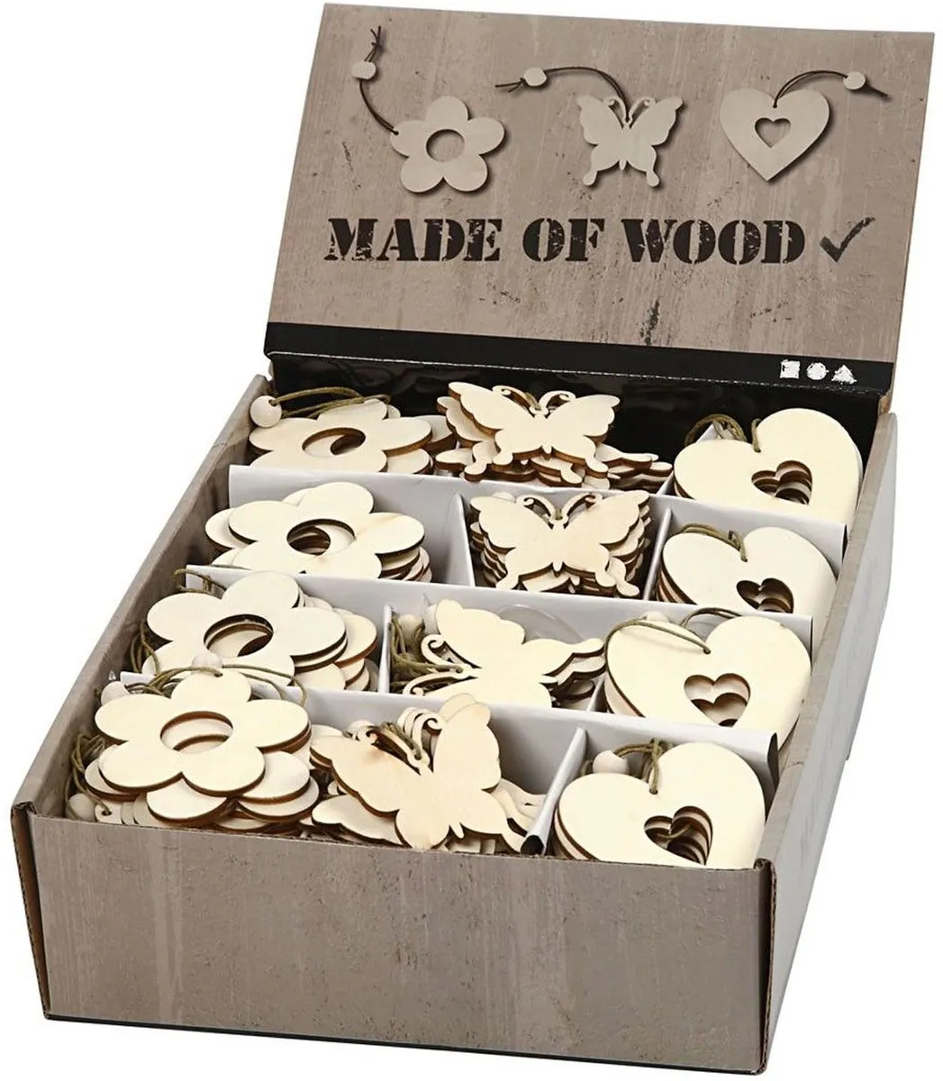 Creativ Company Houten Knutselset 200 Stuks