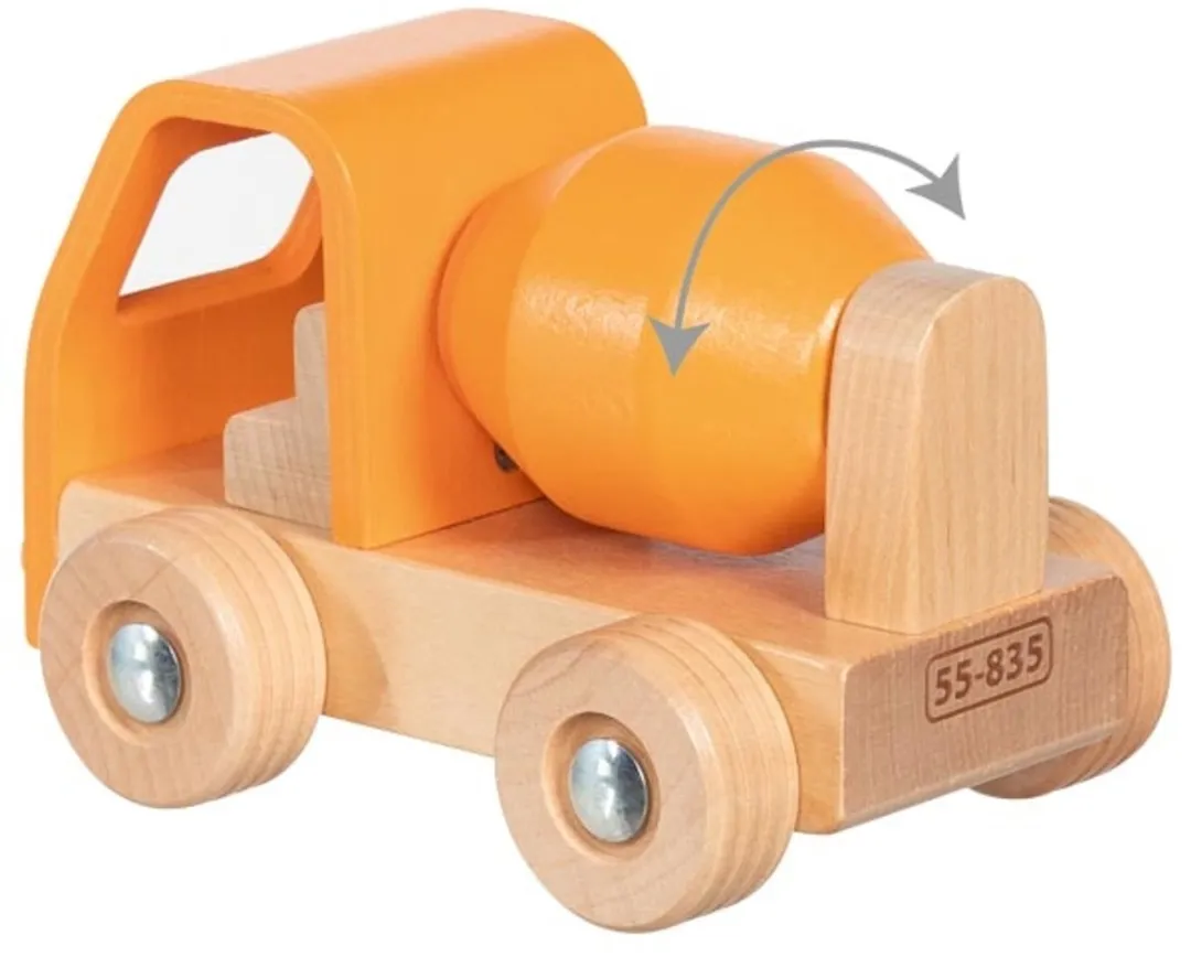 Goki Houten Cementwagen GK55835 Speelgoedauto - Multicolor