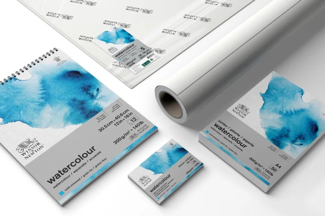 Winsor & Newton Aquarelblok 6667010 - A4 300g/m² Koudgeperst Fijn - 50 Vel