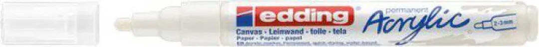 edding Acrylic Marker Medium - Verkeerswit