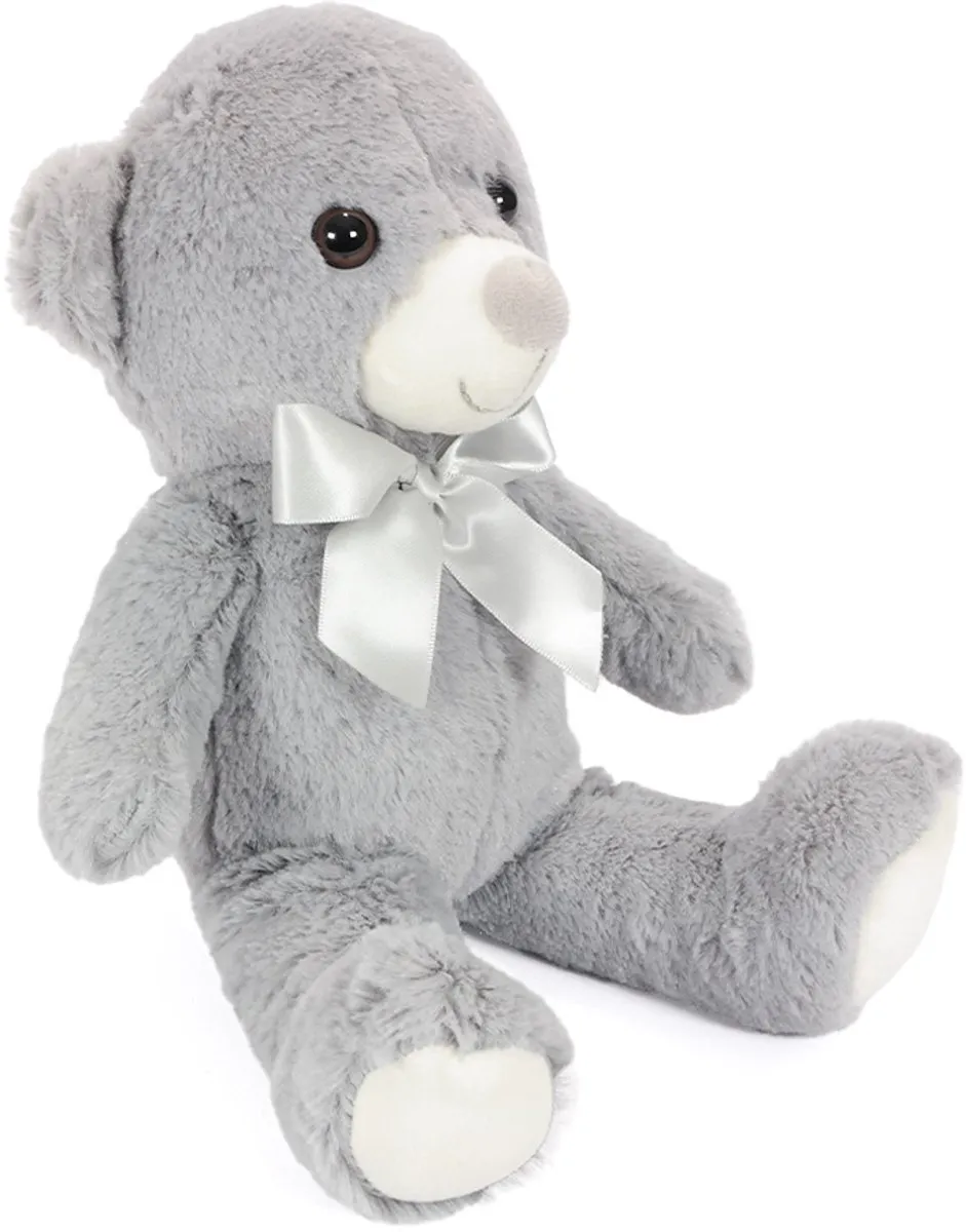 PIA Soft Toys Pluche Beer Grijs