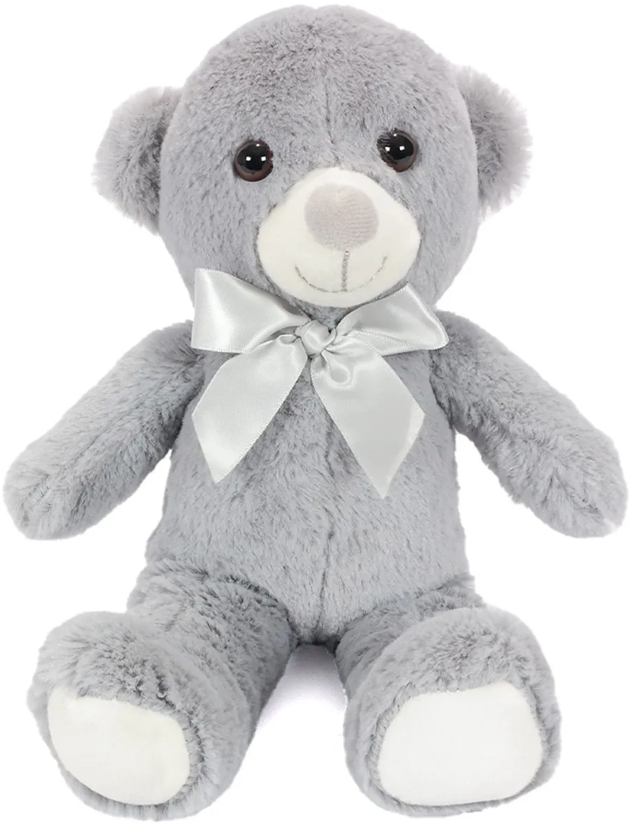 PIA Soft Toys Pluche Beer Grijs - 20cm