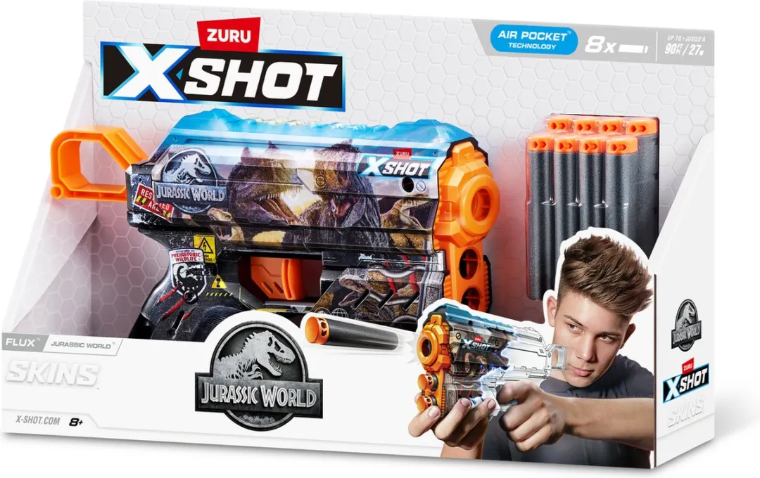 XSHOT Flux Jurassic 8 Pijltjes - Meerkleurig - 36755