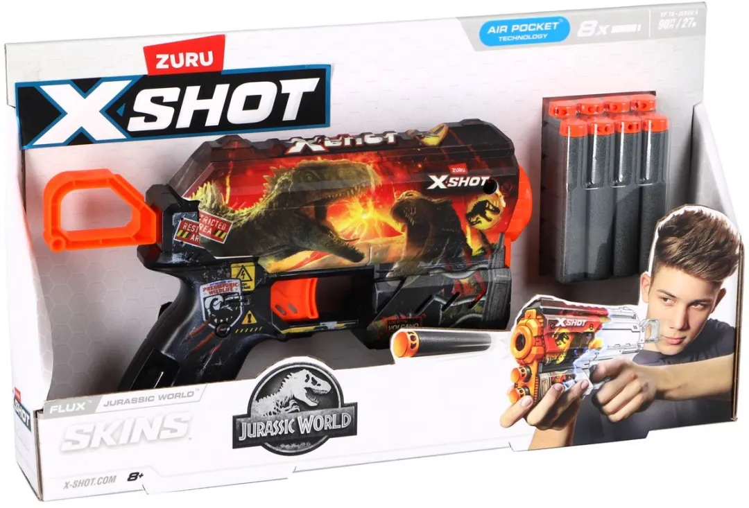 XSHOT Flux Jurassic 8 Pijltjes