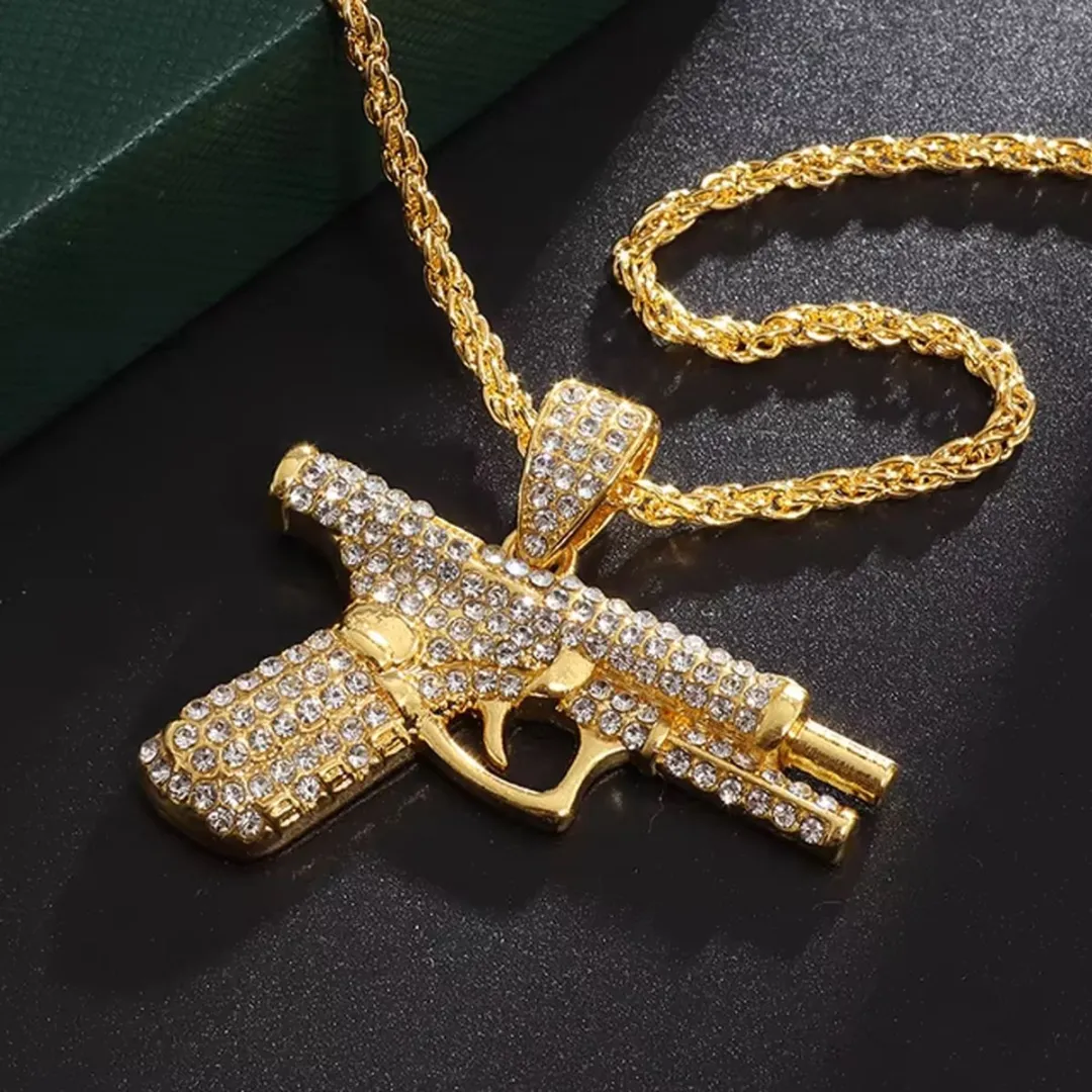RedParrot Golden Glock Ketting - Goud Look