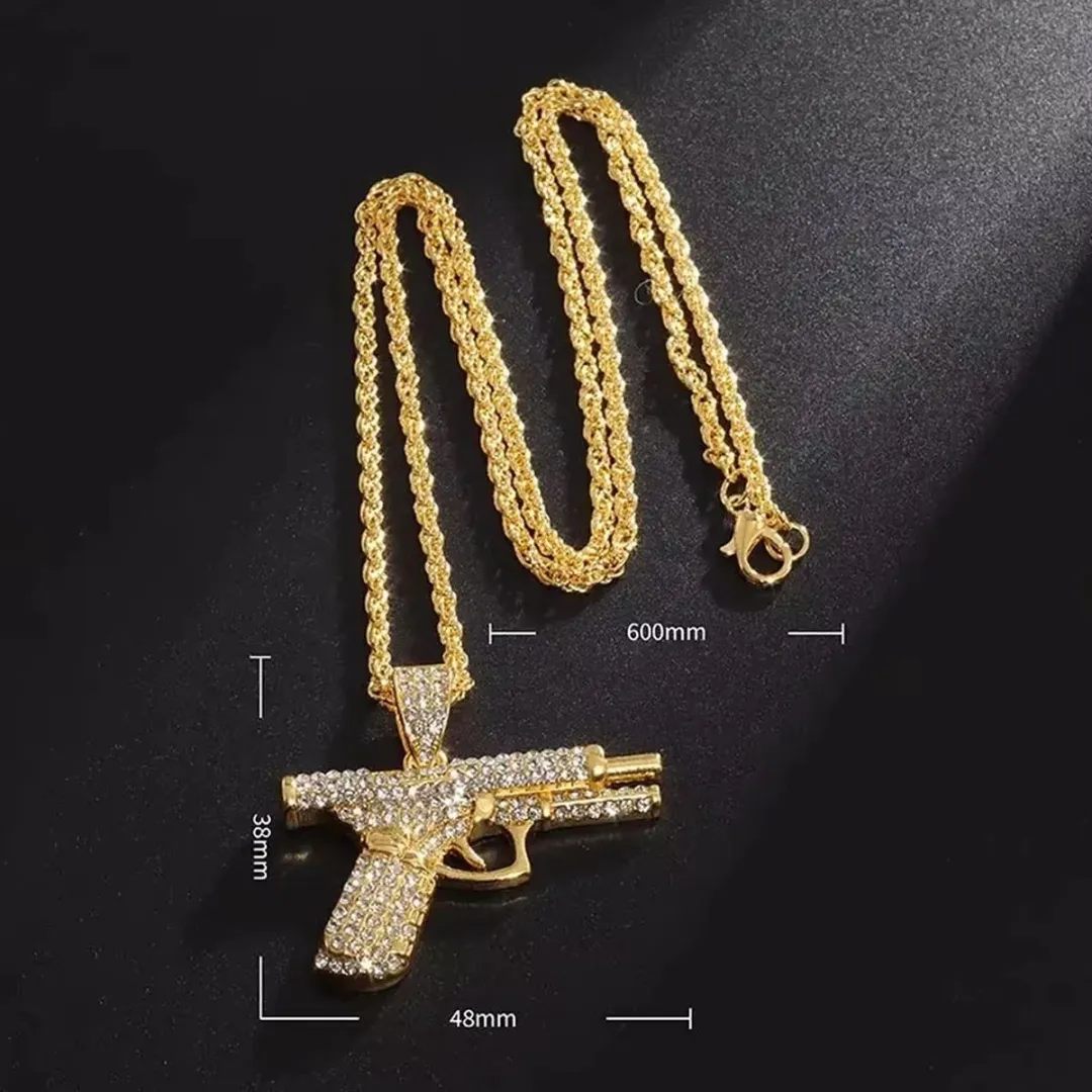 RedParrot Golden Glock Ketting - Goud Look