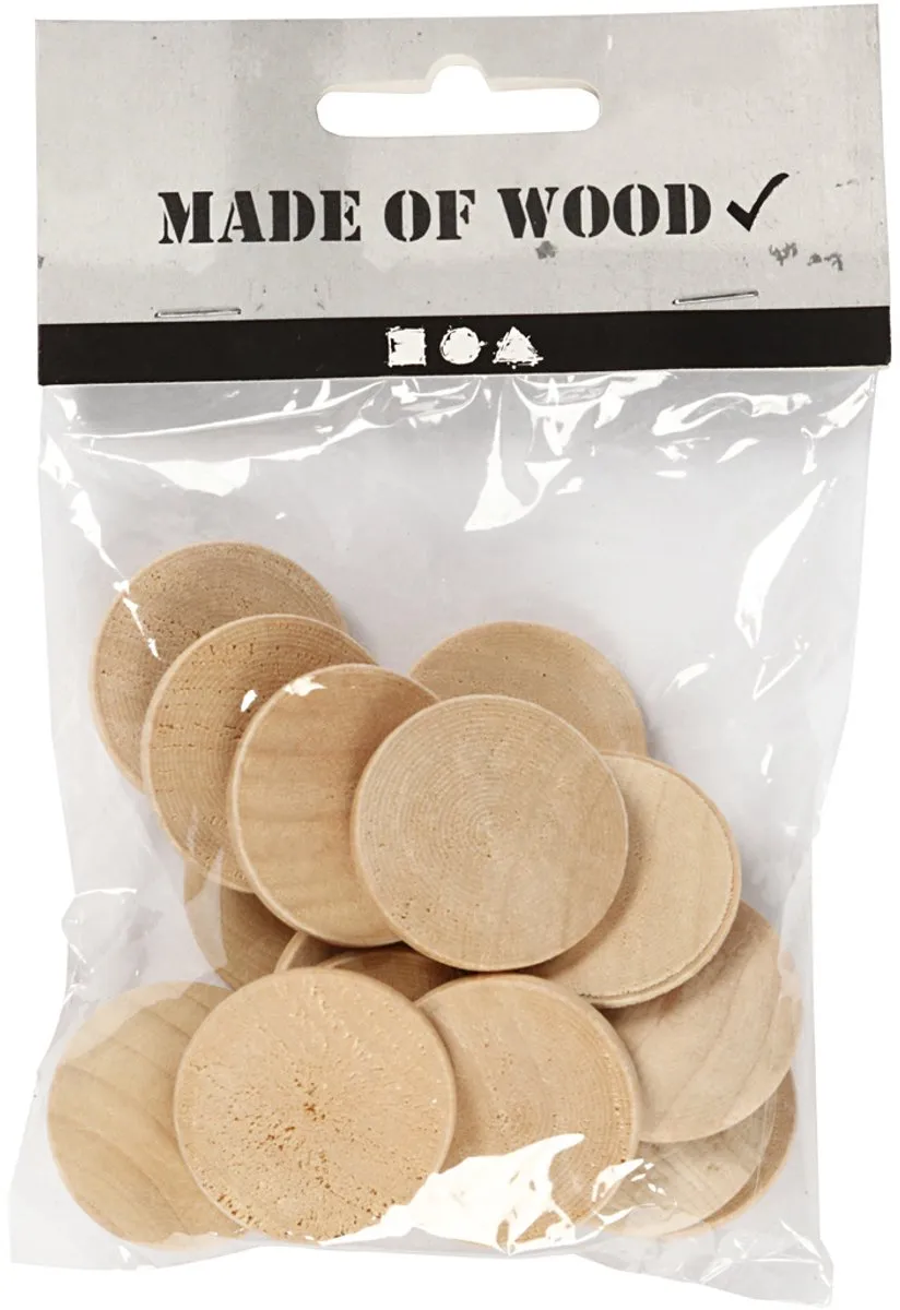Creativ Company Houten Knopen 30mm x 5mm