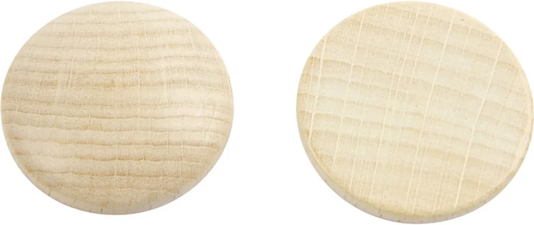 Creativ Company Houten Knopen 30mm x 5mm - China Berry - 15 Stuks