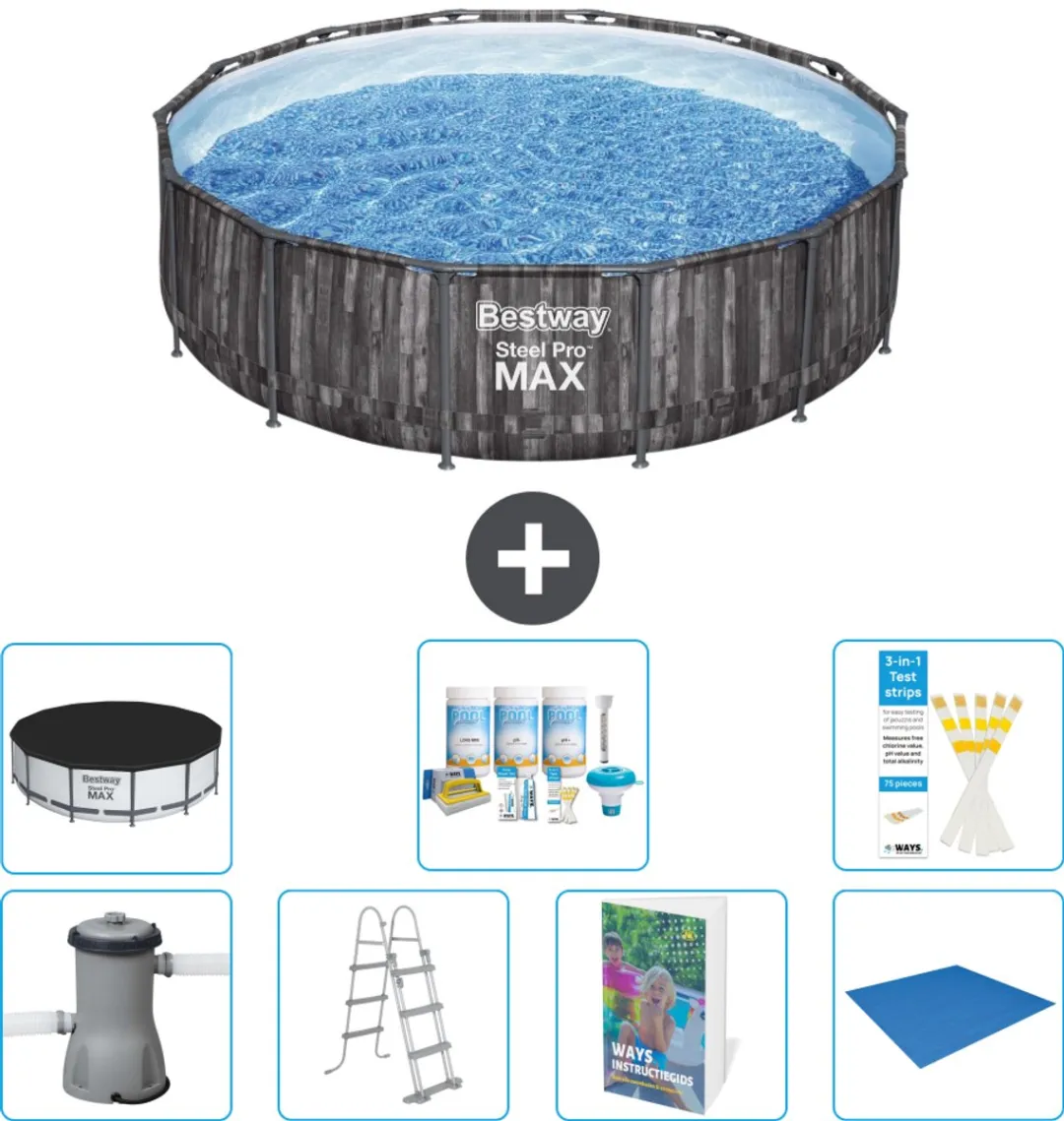 Bestway Steel Pro MAX Zwembad 427x107cm