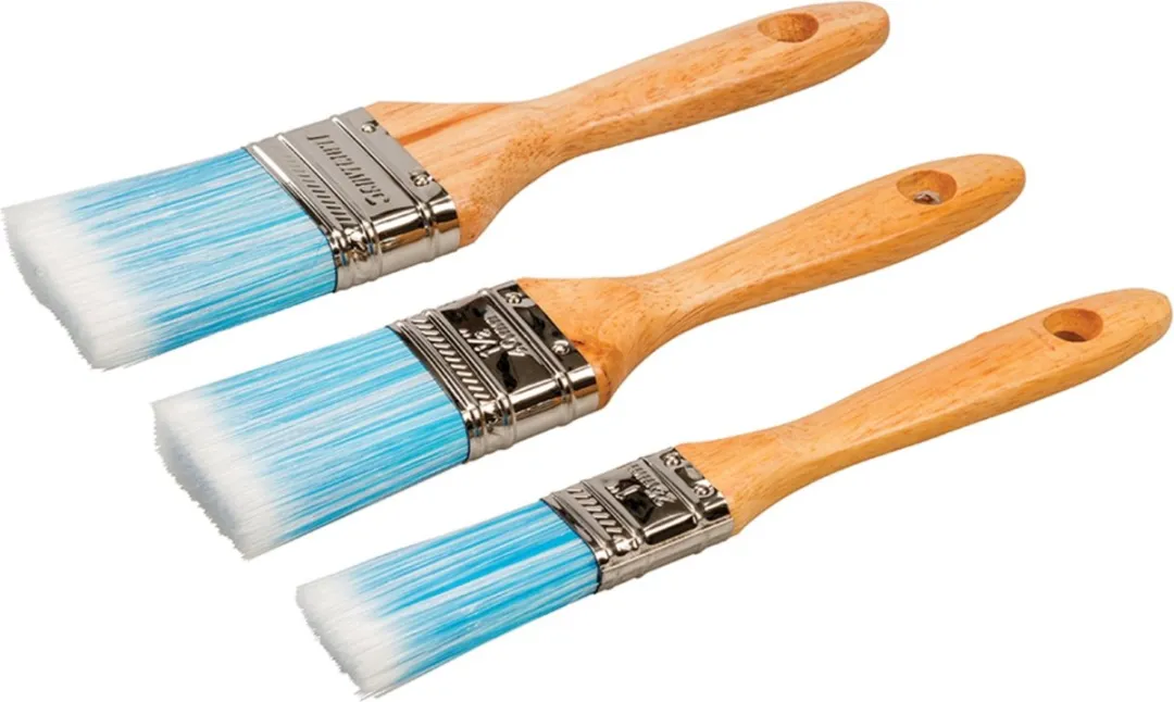 Silverline Synthetische Schilderskwasten Set 3-delig
