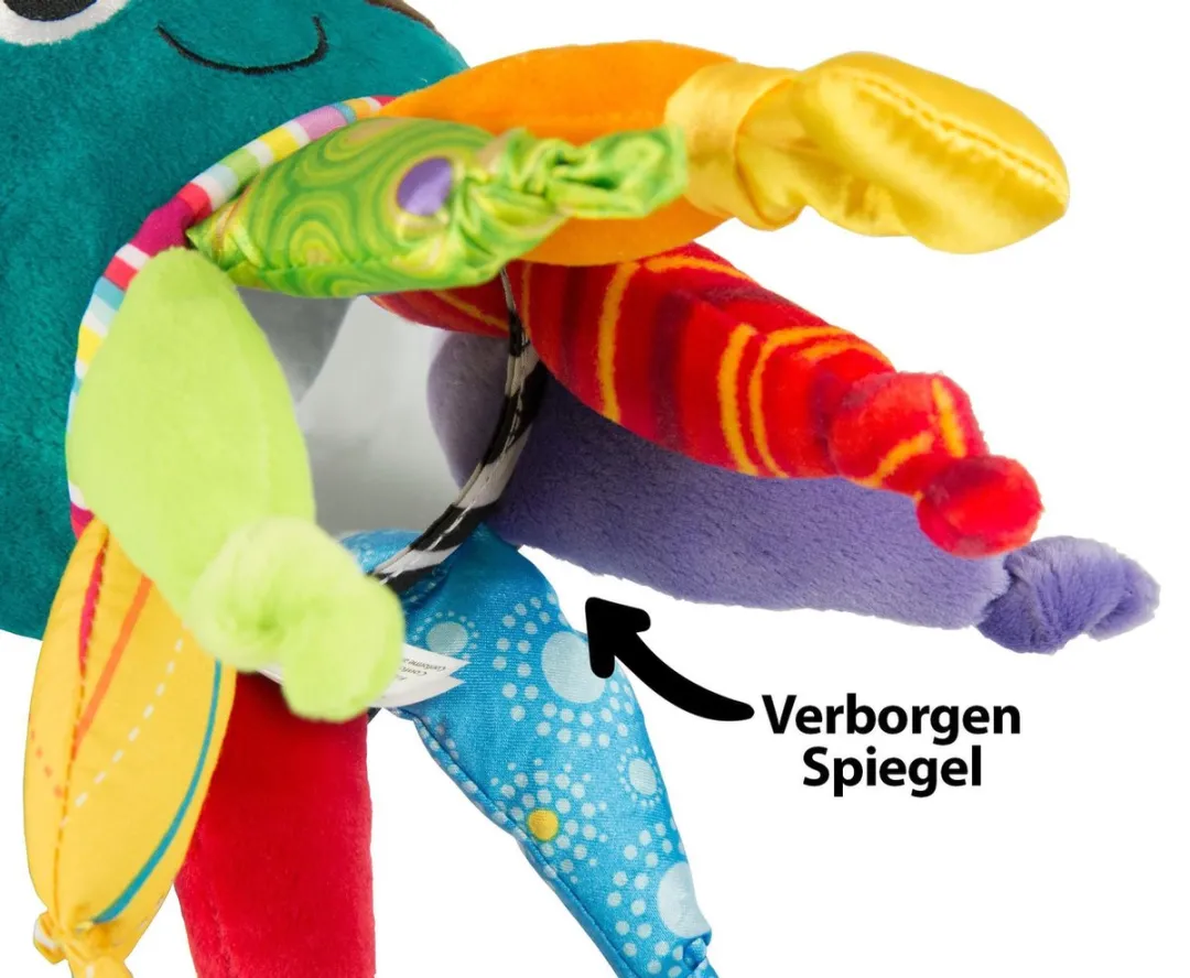 Lamaze Kapitein Kalamari - Grijp- en bijtspeelgoed - Educatief Babyspeelgoed - Knuffel - Spelen en ontdekken