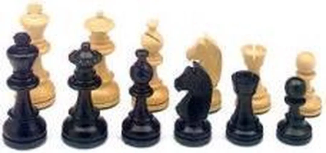 HOT Games Schaakstukken Palm/Zwart KH 83mm
