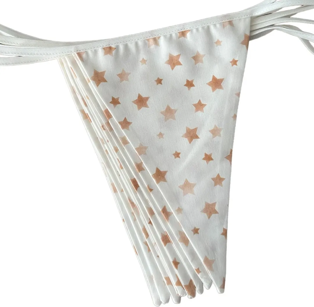 BINK Bedding Stoffen Slinger Sterre XXL - 10m - 21 Vlaggetjes