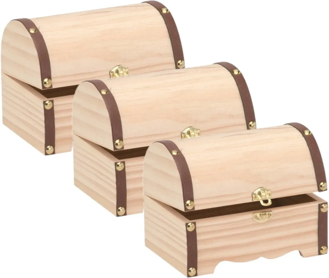 Glorex Hobby Houten Sieradenkistje 3x