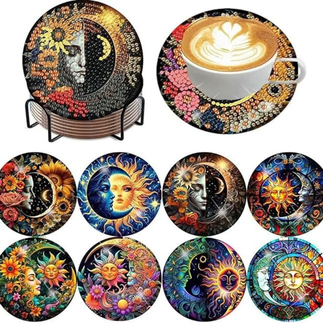 VDTOYS Diamond Painting Lunar Onderzetters