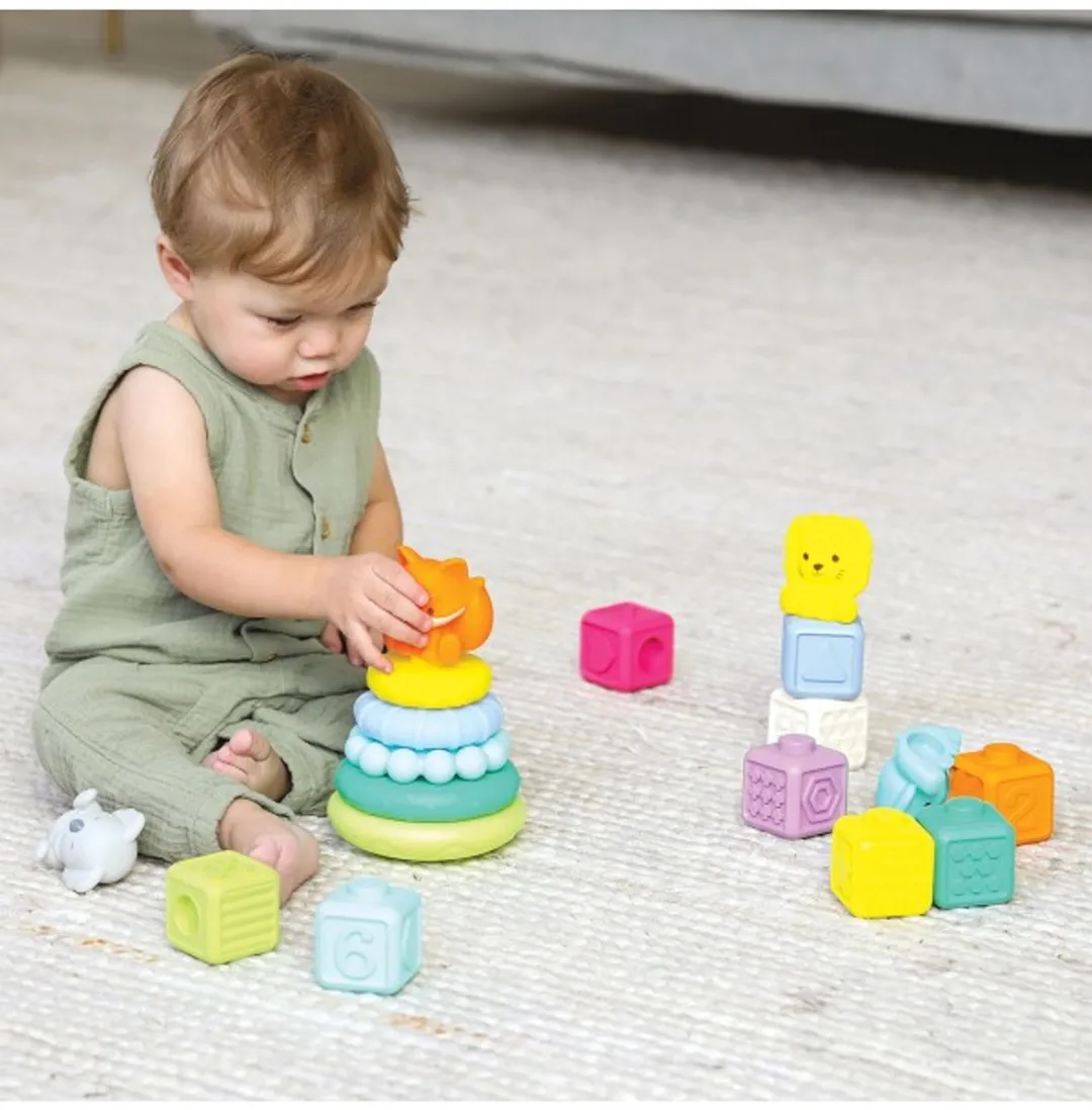 Infantino Stackables Activity Playset - 18 Stuks - Multicolor