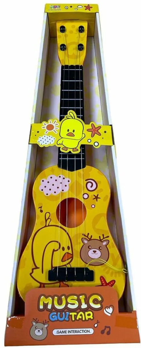 YJ Toys Music Guitar Chick Kindergitaar - 54cm - Geel