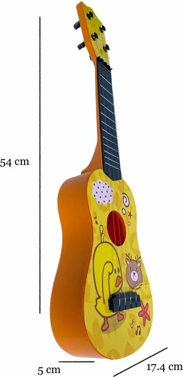 YJ Toys Music Guitar Chick Kindergitaar - 54cm - Geel