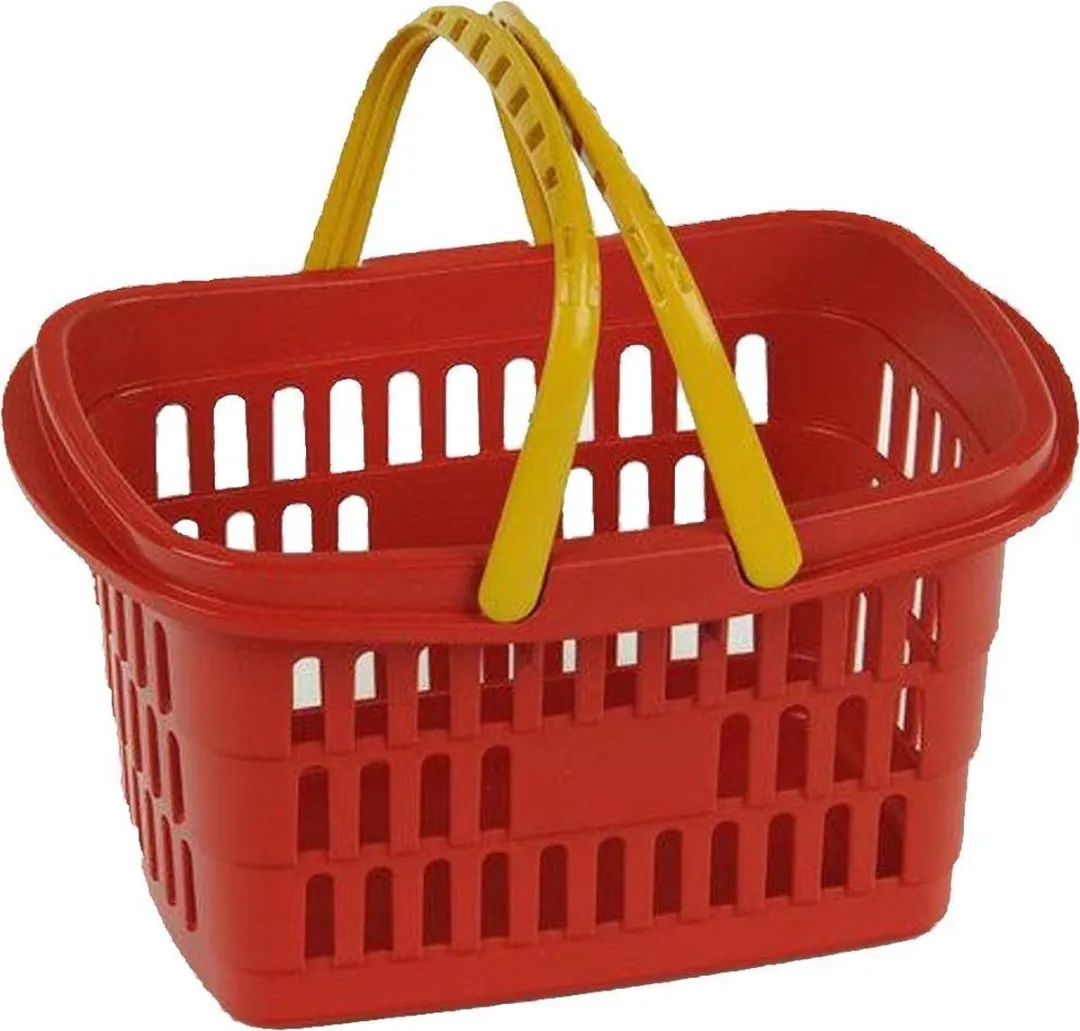 Klein Toys Winkelmandje 26,5x17,5x14cm - Rood/Geel