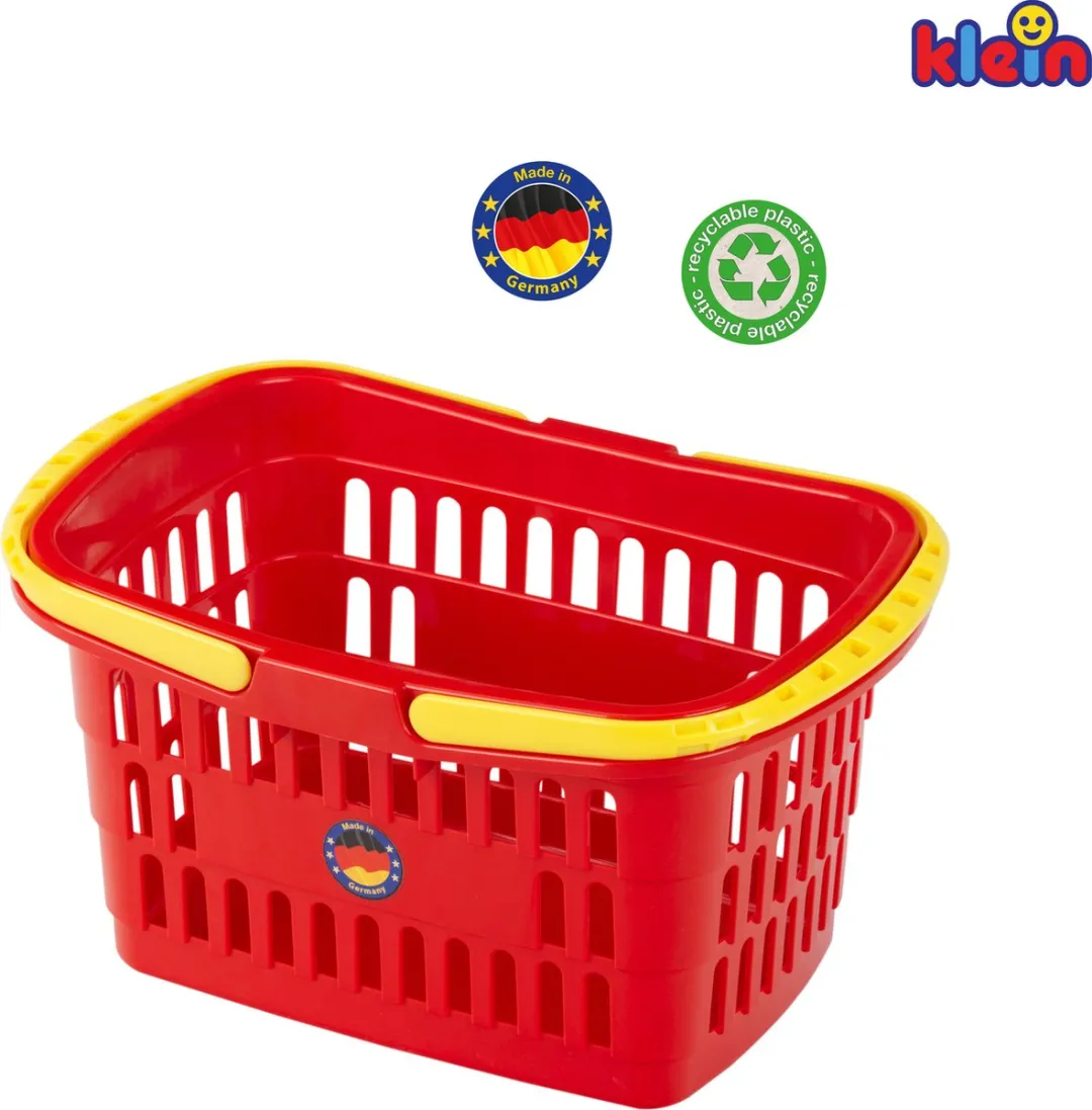 Klein Toys Winkelmandje 26,5x17,5x14cm - Rood/Geel
