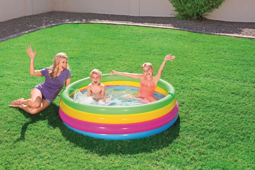 Bestway Opblaasbaar Zwembad Regenboogkleuren Ø157cm - afbeelding 6 van 6