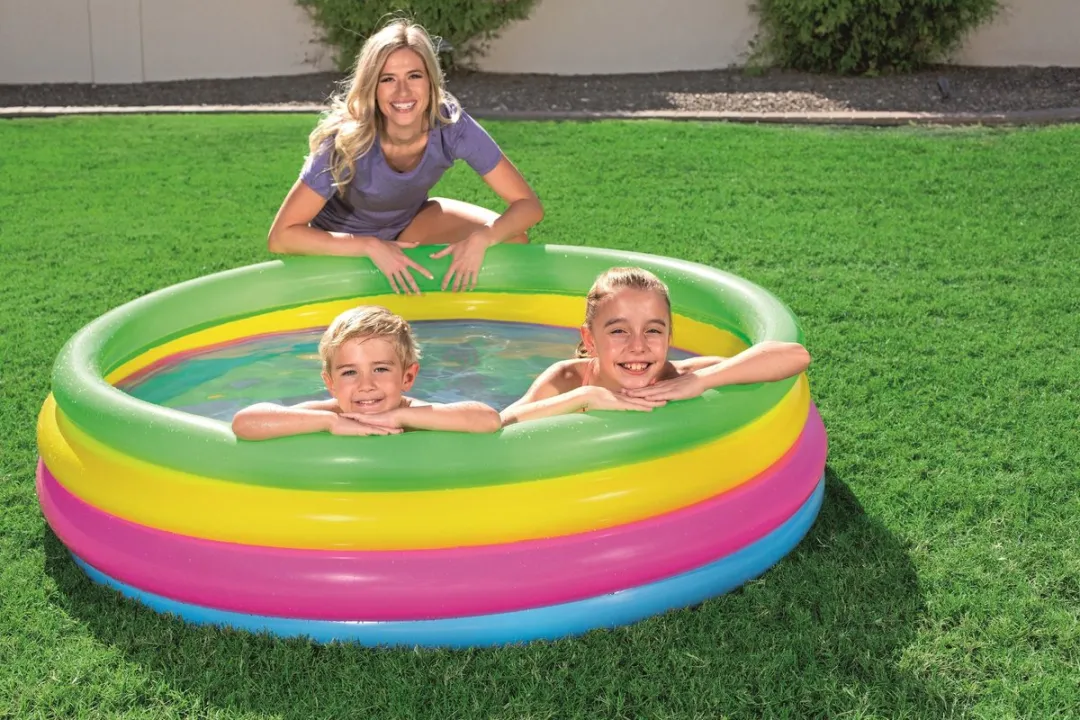 Bestway Opblaasbaar Zwembad Regenboogkleuren Ø157cm