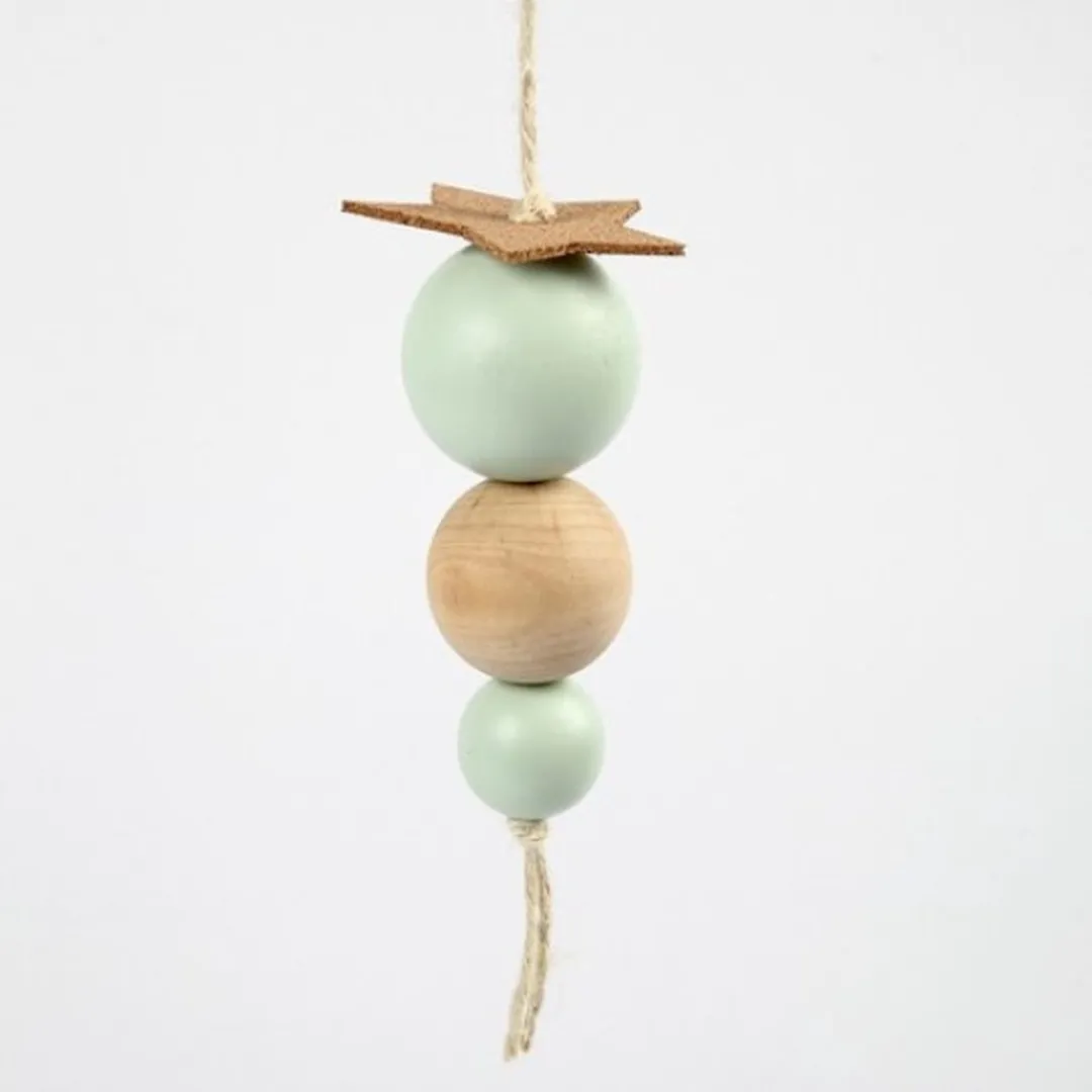 Creativ Company Houten Kralen 40mm - Naturel - 6 Stuks