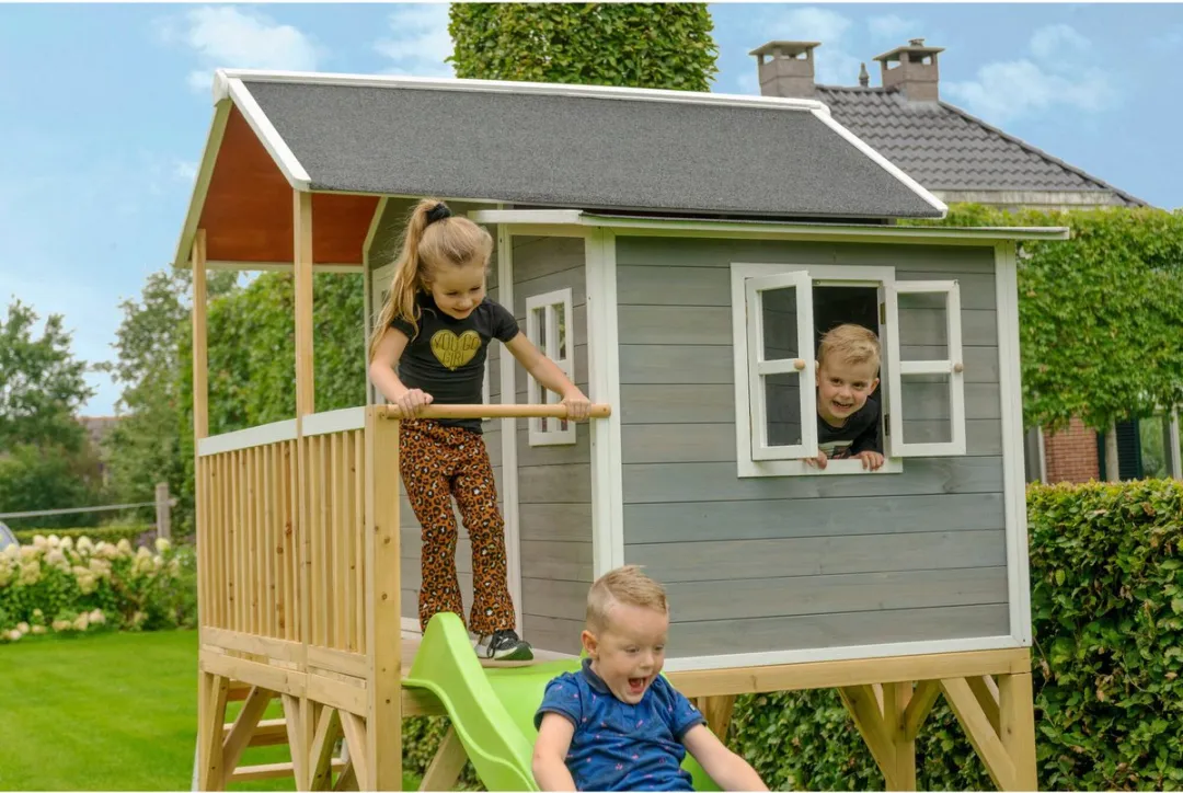EXIT Toys Loft 550 Houten Speelhuis - Grijs
