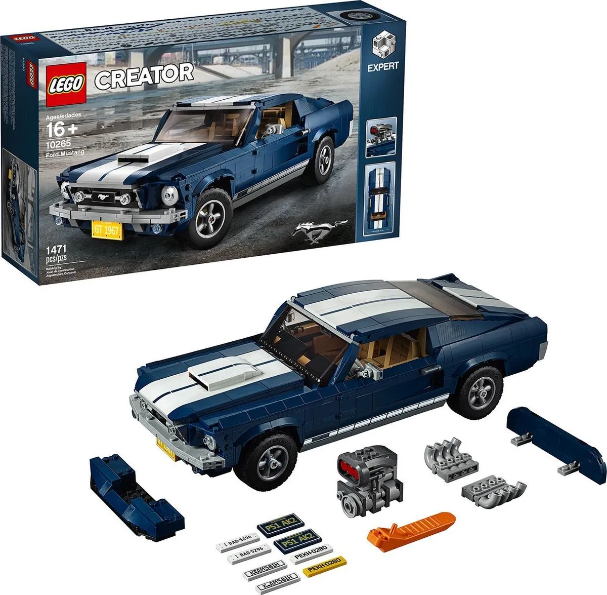 LEGO Creator Expert Ford Mustang 10265 - 1471 Stenen