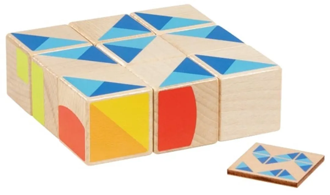 Goki Puzzle Multicolor - 9 Stukjes