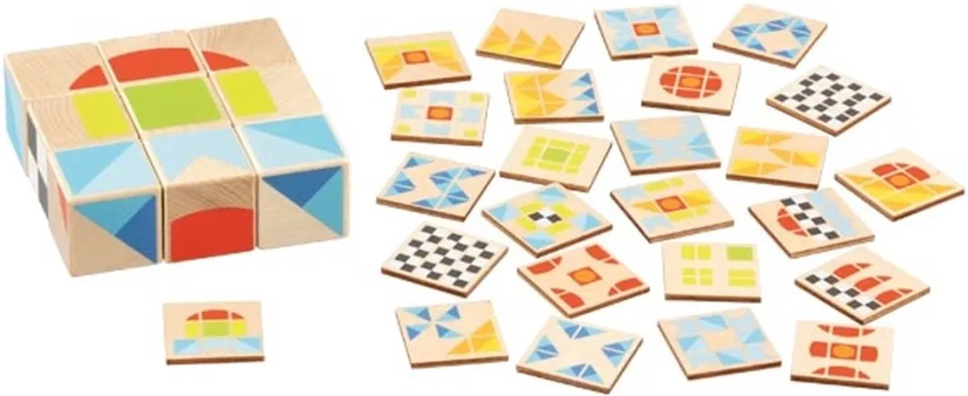 Goki Puzzle Multicolor - 9 Stukjes