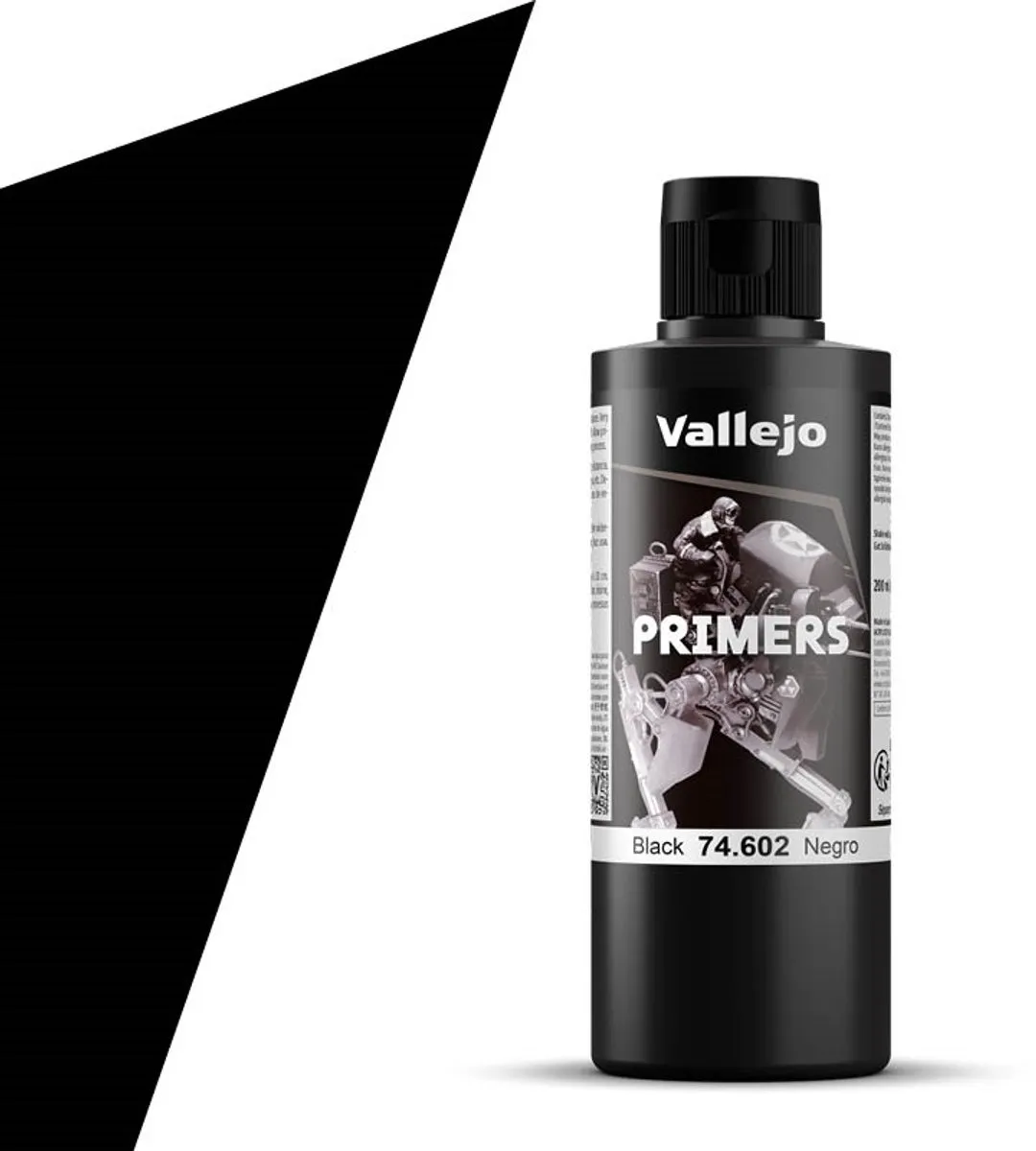 Vallejo Hobbyverf Acryl Zwart 200ml