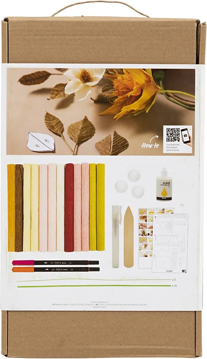 Creativ Company Crêpepapier Bloemen Boeket - 7 Kleuren